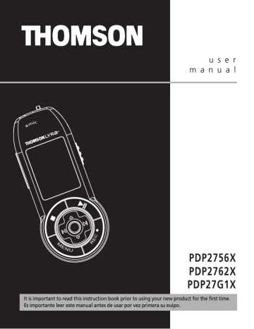 Thomson PDP2756X Manuel du propriétaire | Fixfr
