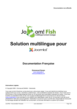 Joomla JOOM FISH Manuel du propriétaire