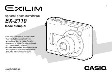 Exilim EX-Z110 | Casio EX-Z110 Manuel du propriétaire | Fixfr