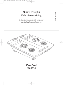 CALOR BIEN ETRE ZEN FEET Manuel utilisateur