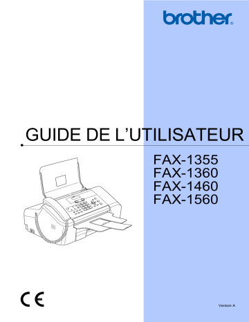 Brother FAX-1355 Manuel du propriétaire | Fixfr