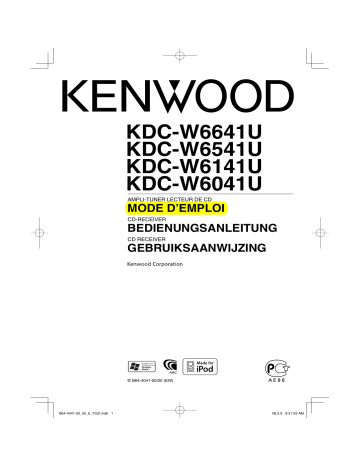KDC-W6041U | Kenwood KDC-W6541U Manuel du propriétaire | Fixfr