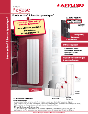 APPLIMO PEGASE Manuel du propriétaire | Fixfr