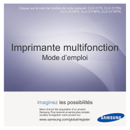 Samsung CLX-3170FN Manuel du propriétaire