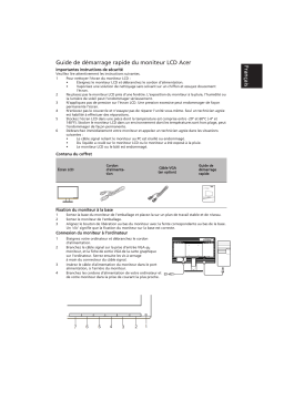 Acer K192HQL Manuel du propriétaire