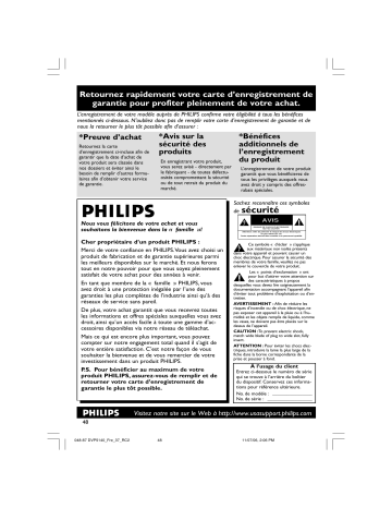 Philips DVP5140-37B Manuel du propriétaire | Fixfr