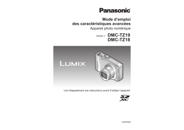 Panasonic Lumix DMC-TZ19 Manuel du propriétaire | Fixfr