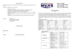 MVVS 3.5-1200 SPORT Manuel du propriétaire