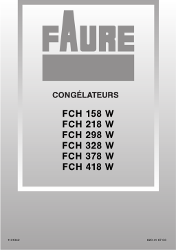 Faure FCH328W Manuel du propriétaire