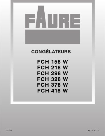 Faure FCH328W Manuel du propriétaire | Fixfr