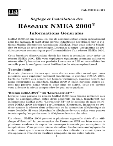 Lowrance NMEA 2000 Manuel du propriétaire | Fixfr