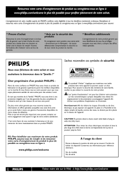 Philips 42PFL7422D-37E Manuel du propriétaire