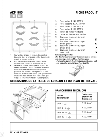 Whirlpool AKM 885/NB Manuel du propriétaire | Fixfr