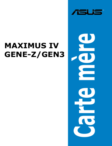 Asus MAXIMUS IV GENE-Z GEN3 Manuel du propriétaire | Fixfr
