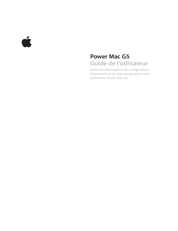 Apple POWERMAC G5 Manuel du propriétaire | Fixfr