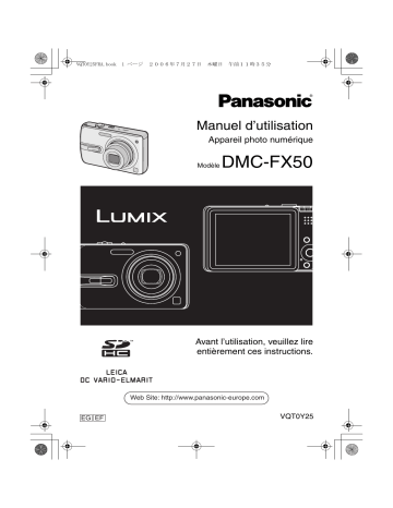 Panasonic LUMIX DMC-FX50 Manuel du propriétaire | Fixfr