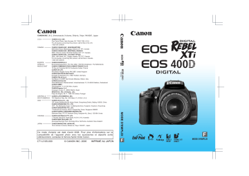 Canon EOS 400D Manuel du propriétaire | Fixfr