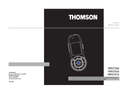 Thomson PDP27G1X Manuel du propriétaire