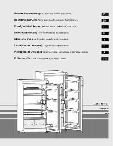 K 265 | Liebherr K215 Manuel du propriétaire | Fixfr