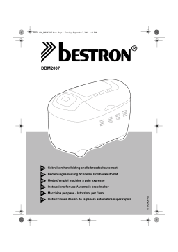 Bestron DBM 2007 Manuel utilisateur