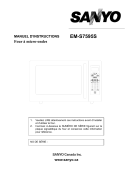 Sanyo EM-S7595S Manuel du propriétaire