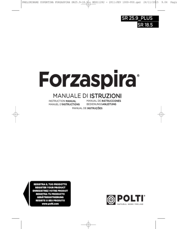 Polti FORZASPIRA SR 25.9 V Manuel du propriétaire | Fixfr