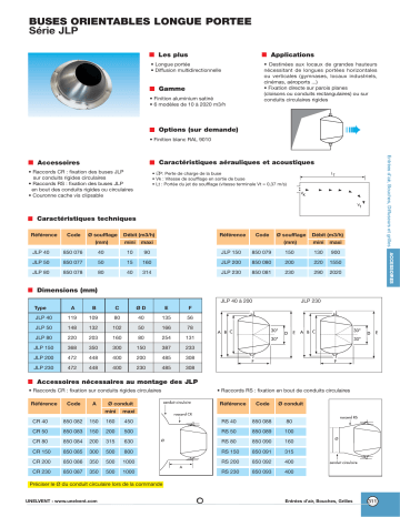 UNELVENT JPL Manuel du propriétaire | Fixfr