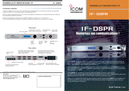 ICOM IF-DSPR Manuel du propriétaire