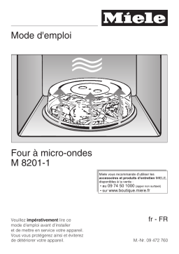 Miele M 8201 Manuel du propriétaire