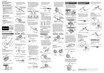 Shimano SM-NX10 Manuel du propriétaire | Fixfr