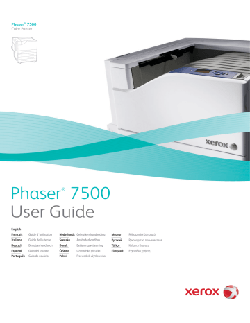 Xerox PHASER 7500 Manuel du propriétaire | Fixfr