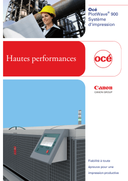 Canon OCE PLOTWAVE 900 Manuel du propriétaire