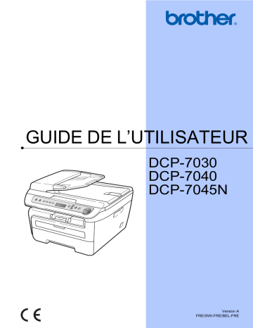 Brother DCP-7030 Manuel du propriétaire | Fixfr