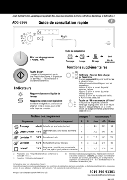 Whirlpool ADG 6566 NBM Manuel du propriétaire