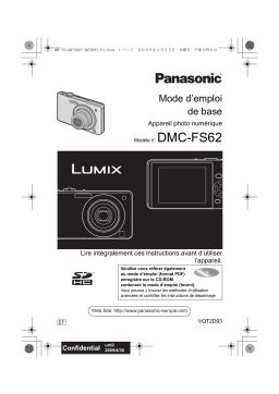 Panasonic LUMIX DMC-FS62 Manuel du propriétaire