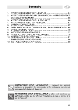 Smeg FP131X Manuel du propriétaire