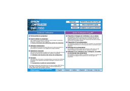 Epson EMP-7950 Manuel du propriétaire