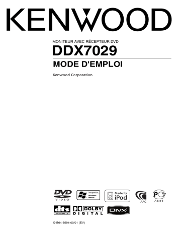 Kenwood DDX7029 Manuel du propriétaire | Fixfr