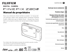 Fujifilm Z20fd Manuel du propriétaire