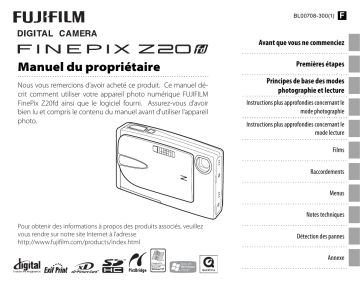 Fujifilm Z20fd Manuel du propriétaire | Fixfr