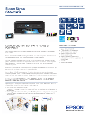 Epson Stylus SX525WD Manuel du propriétaire | Fixfr