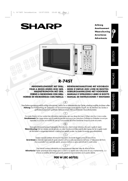 Sharp R-74ST Manuel du propriétaire