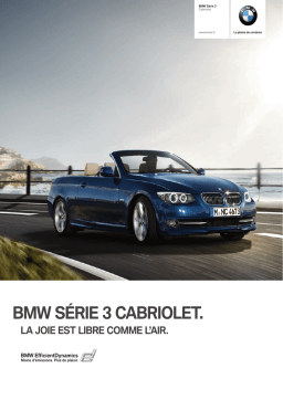 BMW SÉRIE 3 CABRIOLET Manuel du propriétaire