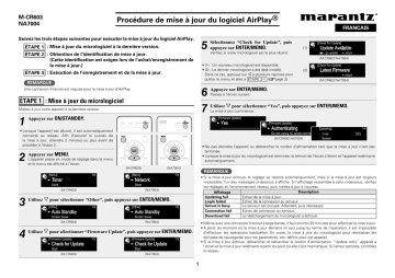 Marantz NA7004 Manuel du propriétaire | Fixfr