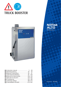 Nilfisk Truck Booster Manuel du propriétaire