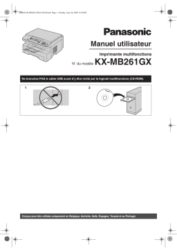 Panasonic KX-MB261GX Manuel du propriétaire