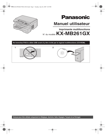Panasonic KX-MB261GX Manuel du propriétaire | Fixfr