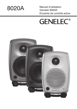 Genelec 8020A Manuel utilisateur