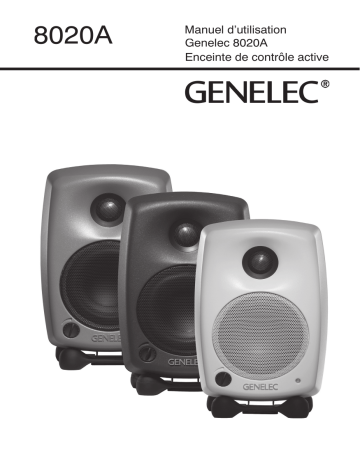 Manuel du propriétaire | Genelec 8020A Manuel utilisateur | Fixfr