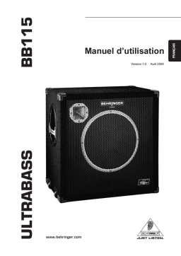 Behringer Ultrabass BB115 Manuel du propriétaire